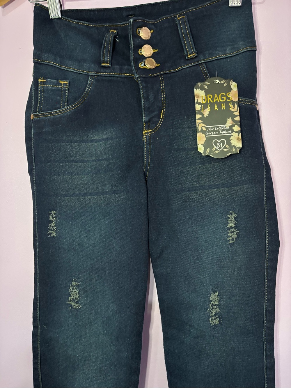 Colombian jeans with effect push up